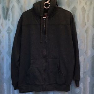 Schmidt women’s size 2XL long sleeve fleece lined forest green zip u hoodie